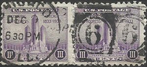 # 729 Used Violet Century Of Progress