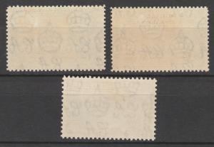 PITCAIRN ISLANDS 1940 KGVI PICTORIAL 6D 1/- AND 2/6