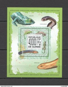 2013 Guinea Snakes Fauna Reptiles Bl ** Stamps St1376