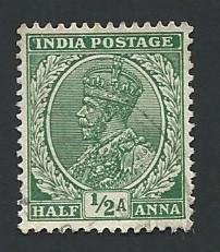 India Scott #138 1/2a King George V (1934) used