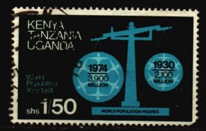 Kenya Uganda Tanganyika Used Scott 298 w/bent corner