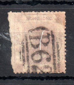 Hong Kong QV 1866 18c WMK CC used scarce faults SG#13 WS14338