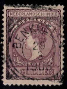 Netherlands Indies  Scott 57 used  Queen Wilhelmina from 1915-1933 set