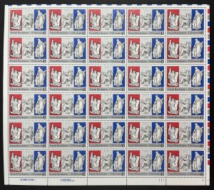 Scott C120 FRENCH REVOLUTION Sheet of 30 US 45¢ Airmail Stamps MNH 1989
