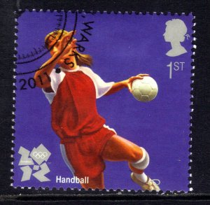 GB 2011 QE2 1st Olympic & Paralympics Handball Ex Fdc SG 3204 ( E942 )