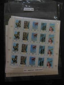 VATICAN : Beautiful collection of S/S, Shtlets & Bklets. All VF MNH. Cat $2,446.