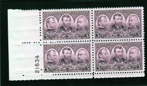 787 Grant, Sheridan & Sherman, MNH LL-PB/4 (#21634)