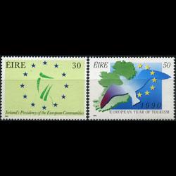 IRELAND 1989 - Scott# 763-4 E.C.& Tourism Set of 2 NH