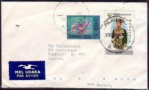 MALAYA 1983 PENANG KEDAH mixed franking cover to UK........................34509