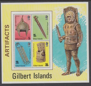 Gilbert Islands 292a Artifacts Souvenir Sheet MNH VF