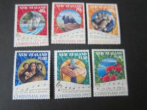 New Zealand 1997 Sc 1452-7 Christmas Singles (6) set MNH