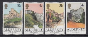 Alderney 28-31 Forts mnh