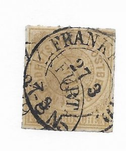 North German Confederation #6 Corner Thin - Stamp - CAT VALUE $9.50