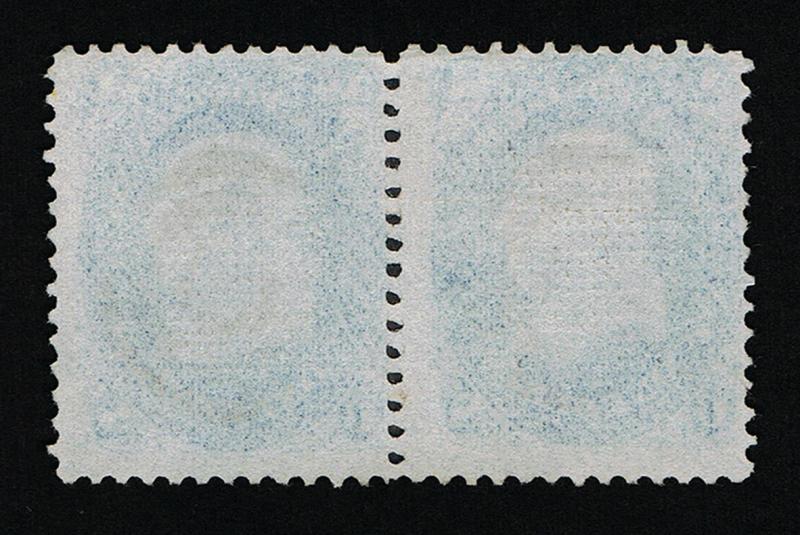 EXCEPTIONAL GENUINE SCOTT #92 VF USED PAIR 1868 BLUE PSAG CERT CLEAR F-GRILL 