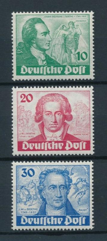 [97938] West Germany Berlin 1949 Goethe set  MNH