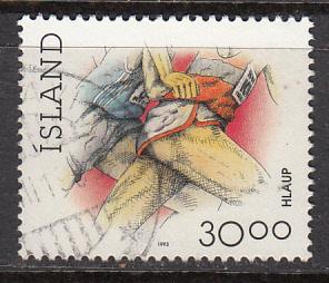 Iceland SC# 710  1993 Running used