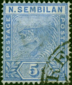 Negri Sembilan 1894 5c Blue SG4 Fine Used