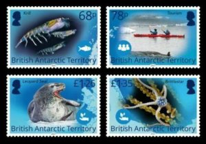 2021/11- BRITISH ANTARCTIC - BLUE BELT              4V complet set MNH**TA