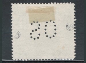 Papua New Guinea 1911 Official Lakatoi 1/2p Scott # 50 Used (Perforated OS)