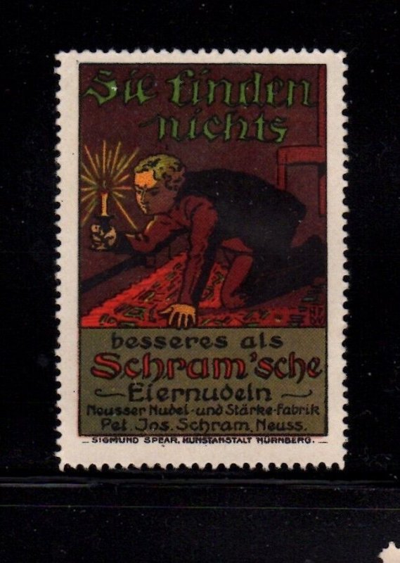 German Advert Stamp- You Won't Find Anything Better - Schramm'sche Egg Noodles