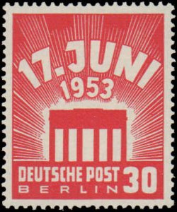 German Occupation Stamps - Berlin #9N99-9N100, Complete Set(2), 1953, Hinged