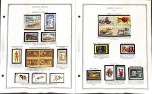 United States Stamp Collection on 29 Scott Pages, 1970-1976 Mint NH