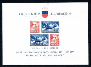 [56140] Liechtenstein 1936 Postal museum opening Stamp expo MNH Original Gum