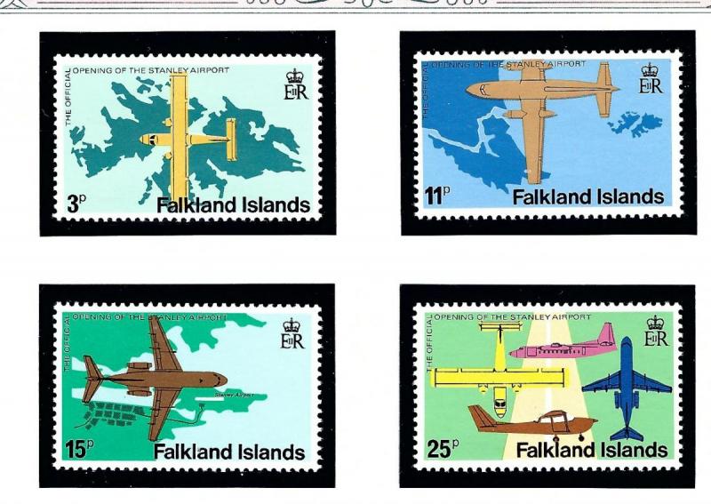 Falkland Is 287-90 MNH 1979 Opening of the Stanley Airport