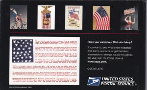 U.S. # UX394a, Old Glory Complete Booklet
