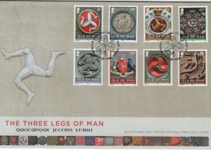 Isle of Man 2013 FDC Sc 1556-1563 Various forms Manx Triskelion Set of 8