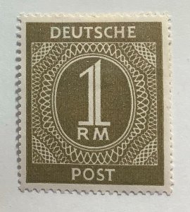 Germany 1946 Scott 556 MH -  1RM, Numeral