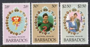 Barbados 547-549 MNH VF