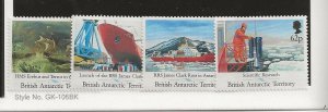 BRITISH ANTARCTIC TERRITORY (BAT) Sc 184-7 NH issue of 1991 - SHIPS