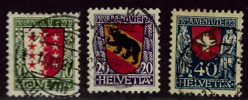 Switzerland SC B18-B20 Used VF $54.00...A World of Stamps!