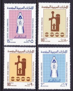 UAE United Arab Emirates 117-20 MNH 1980 Population Census Full Set Very Fine