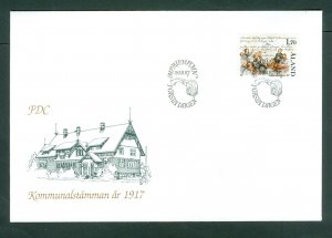 Aland. FDC 1987. Municipal  Meeting In 1917. Sc.# 28