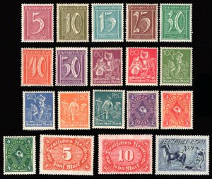 Scott #137-55 Inflation set MNH