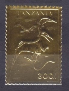 1996 Tanzania 2604 gold Dinosaurs 6,00 €