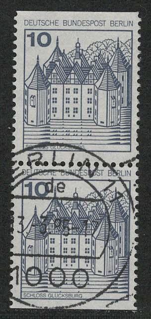 Germany Berlin Scott # 9N391, used, pair, from booklet pane