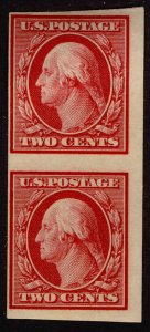 US #344v COIL STOCK PAIR, F/VF mint hinged/Never hinged,  super fresh color, ...