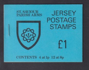 Jersey  #142a  MNH  1978  arms   booklet complete 4x1p + 12 x 8p