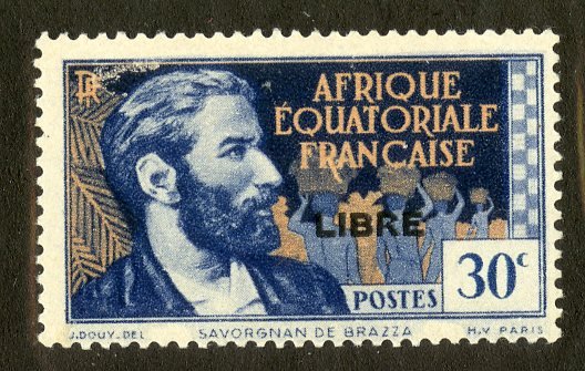 FRENCH EQUATORIAL AFRICA 91 MH SCV $16.00 BIN $7.00 PERSON