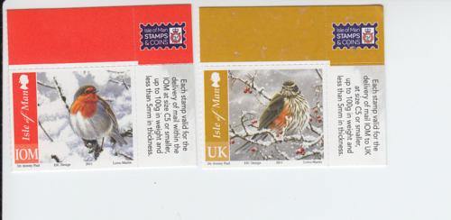 2012 Isle of Man Birds in Winter SA - 2 (Scott NEW) MNH