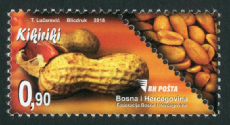 BOSNIA&HER./2018, NUTS Walnuts, Peanuts, Almonds, Pistachios, Hazelnuts, MNH