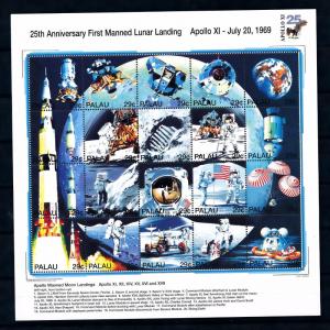 [56492] Palau 1994 Space travel Landing on the moon MNH Sheet