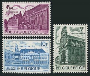 Belgium 926-928, MNH. Mi 1821-1823. European Architectural Heritage Year 1975.