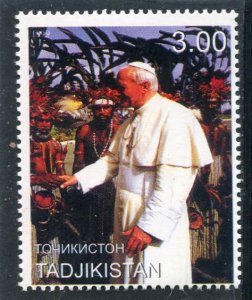 Tajikistan 1999 POPE JOHN PAUL II Stamp Perforated Mint (NH)