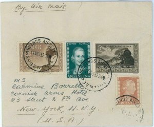 98931  - ARGENTINA - POSTAL HISTORY - AIRMAIIL COVER to the USA  1952   Evita