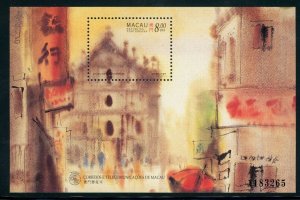 MACAO / MACAU SC#864 PAINTINGS by KWOK SE SOUVENIR SHEET (1997) MNH