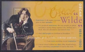 Ireland 1237 MNH 2000 £2 Oscar Wilde Souvenir Sheet Very Fine